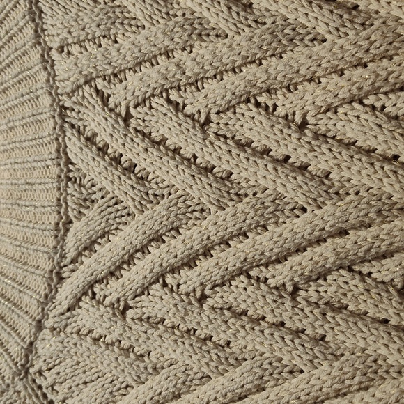 EUC Chaps Women's Beige & Gold Sweater, Size 1X - Picture 2 of 4